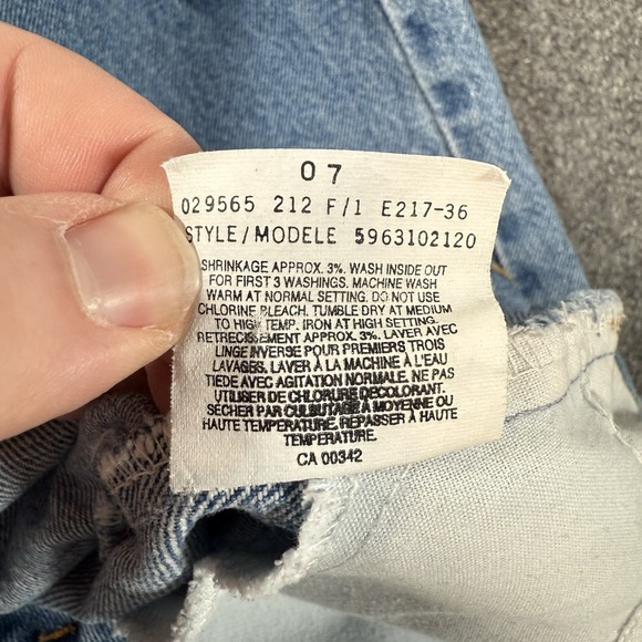Vintage Levi's Orange Tab Jeans Womens 30 (Fits 28x32) Blue Straight Leg Denim‎ - Picture 8 of 16